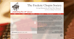 Desktop Screenshot of chopinsocietymn.org